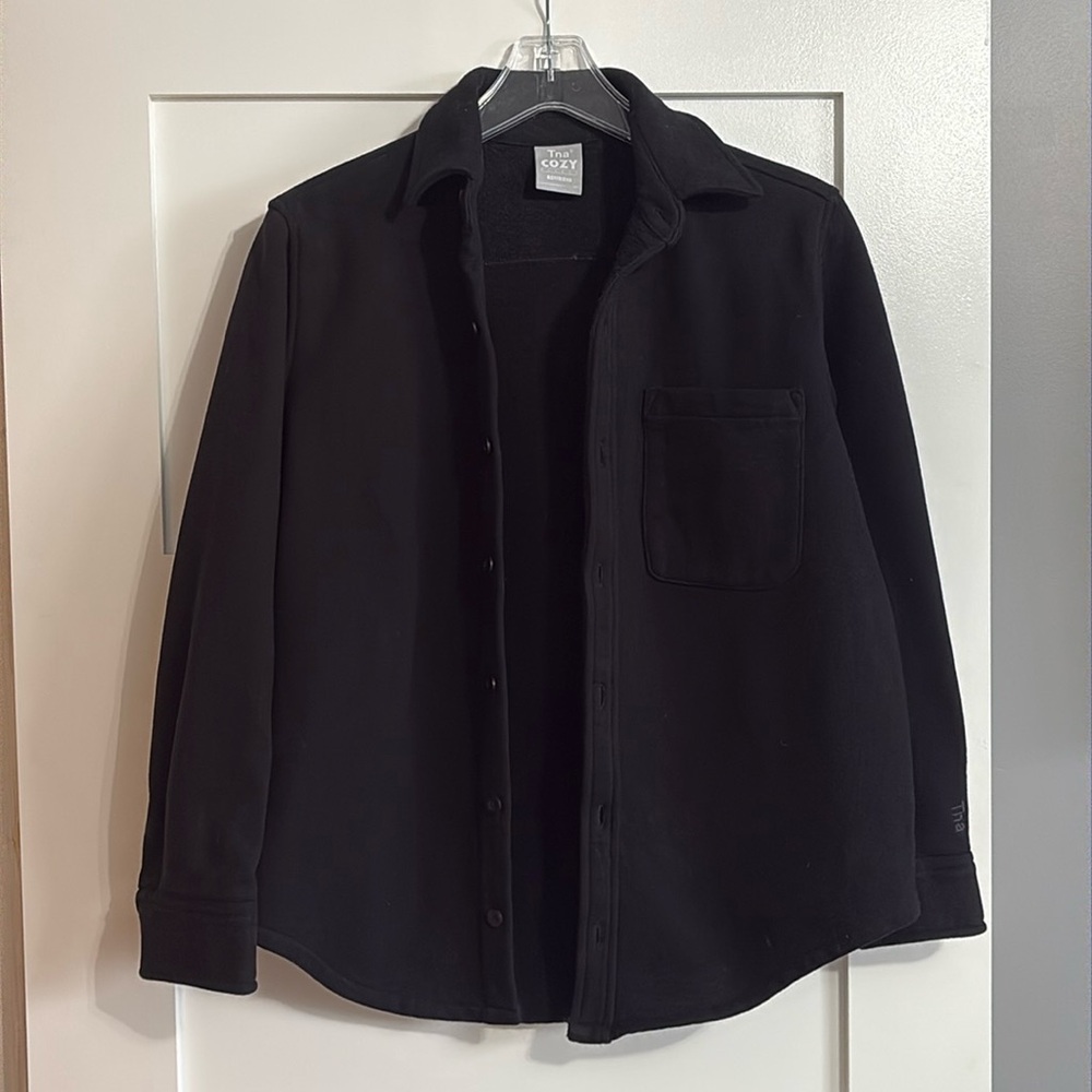 *BLACK* TNA Cozy Boyfriend Shirt - Picture 4 of 13